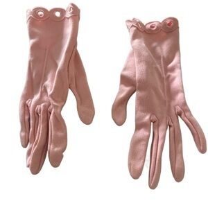 Vintage blush pink gloves